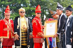 Gubernur Sultra Andi Sumangerukka Pimpin Upacara Peringatan  HUT ke-61 Provinsi Sultra di Bumi Mekongga, Gubernur : Sulawesi Tenggara Dianugerahi Kekayaan sumber Daya Alam Yang Melimpah dan Keberagaman Budaya, Bahasa, Suku, dan Adat Istiadat